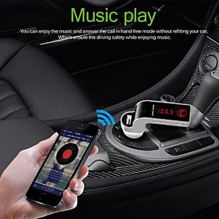 CAR G7 FM Transmitter Bluetooth Modulator Saver Charger Mobil - Hit