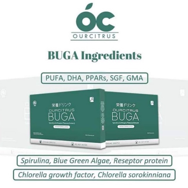 Buga Ourcitrus | Jual Original Buga Spirulina Ourcitrus Mengurangi Kekentalan Darah