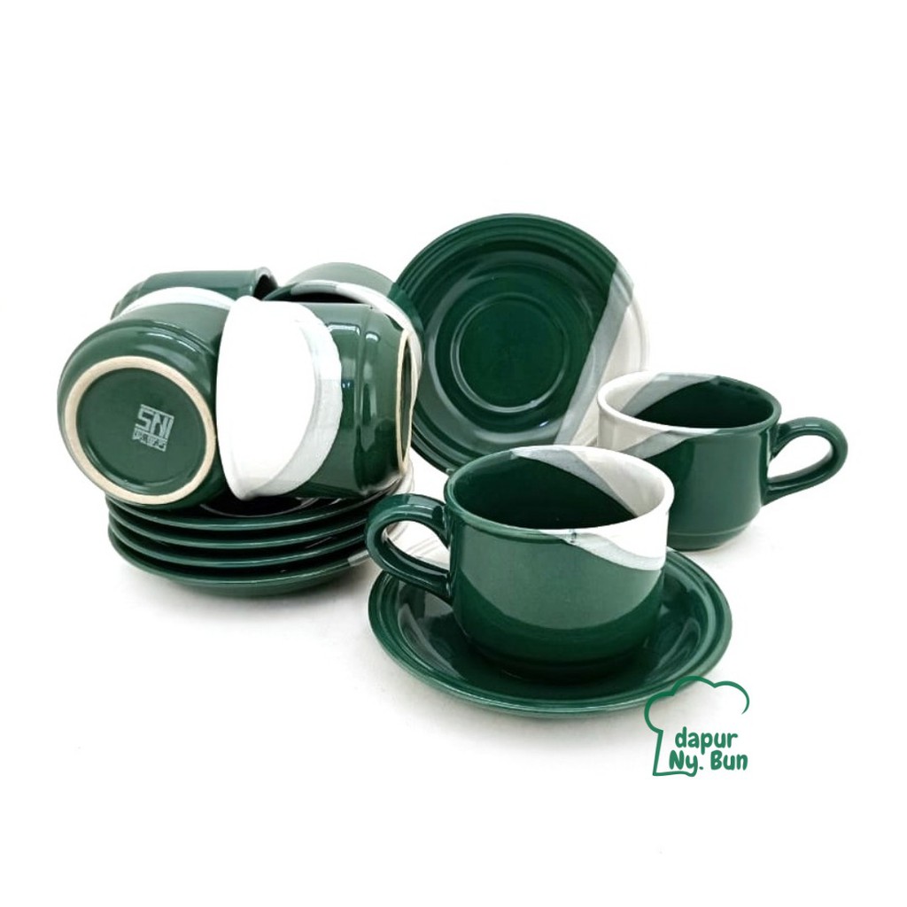 6 Pasang Cangkir Set Nikura TWO TONE 6 Cangkir Kopi 6 6 Pasang Cangkir Set Nikura TWO TONE 6 Cangkir Kopi 6