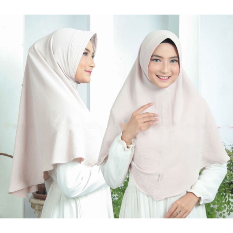 HIJAB PED SIMPEL CRINKLE KERUDUNG OVAL BERGO PED SIMPLE