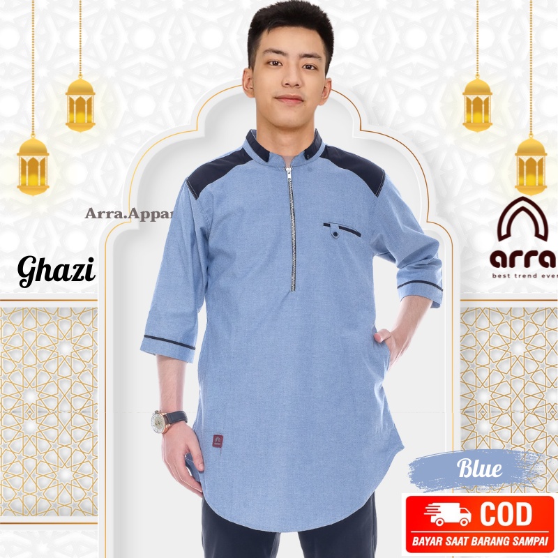 Baju Koko Muslim Pria Dewasa Lengan Pendek Terbaru Cowok Laki Kokoh Bapak Pengajian Lebaran Sholat B