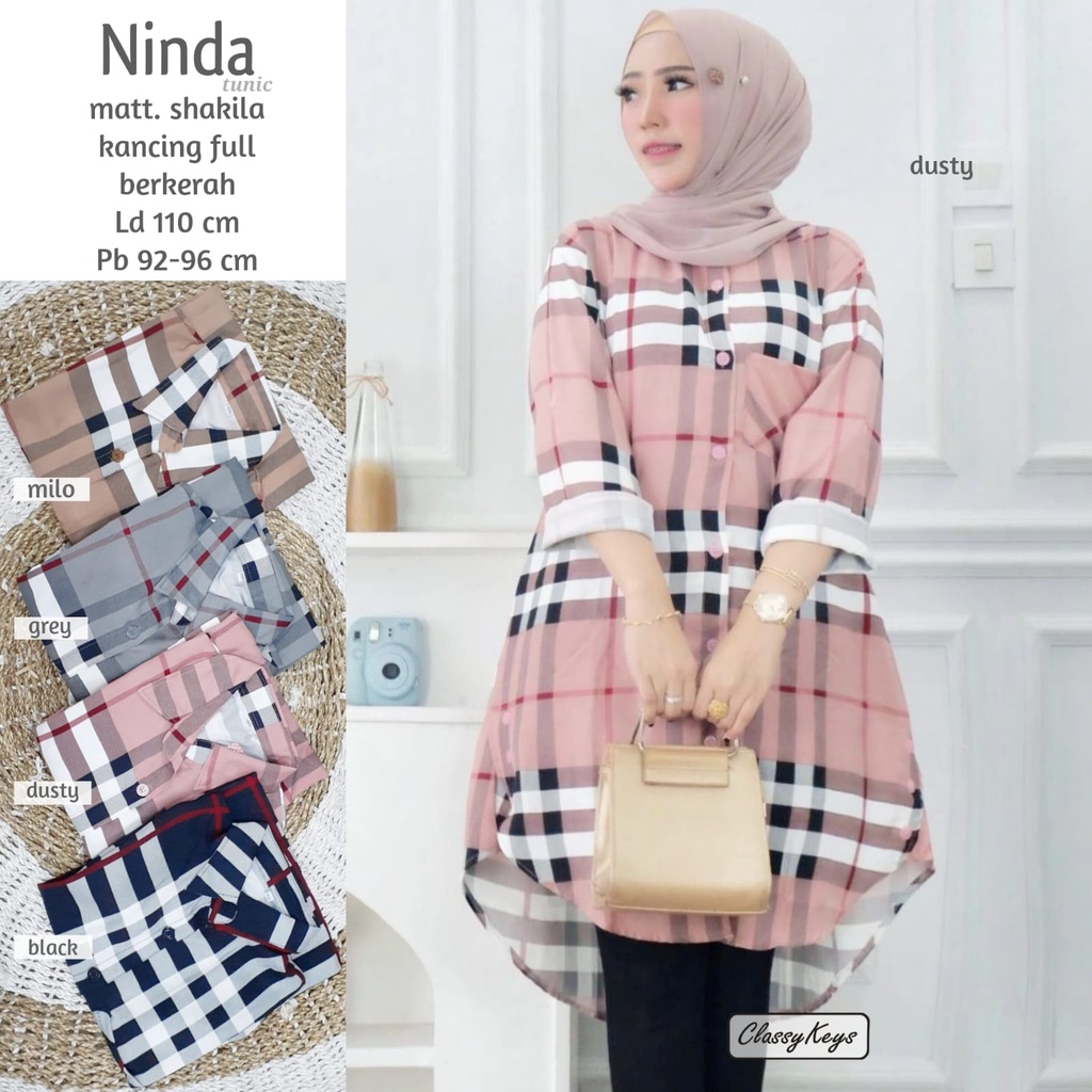 TUNIK TERBARU BAJU ATASAN MUSLIM TUNIK REMAJA KEKINIAN BAJU TUNIK KATUN KOTAK