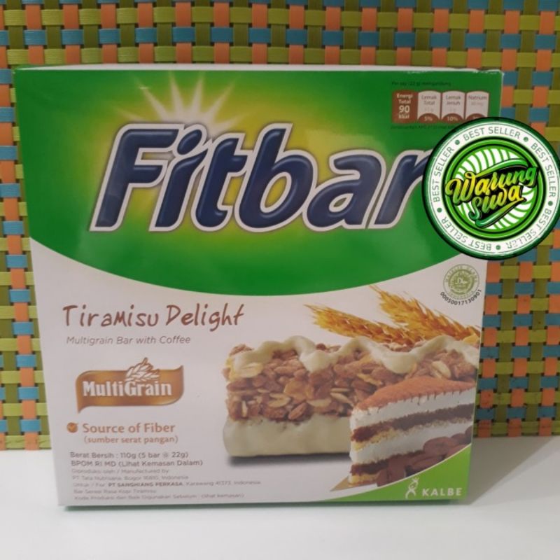 

fitbar tiramisu delight multigrain bar with coffee 110 gram
