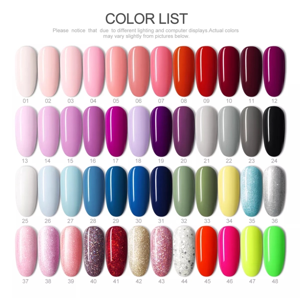 ORIGINAL COSCELIA Nail Gel Polish UV LED 10 ml / Kutek / Cat Kuku Murah