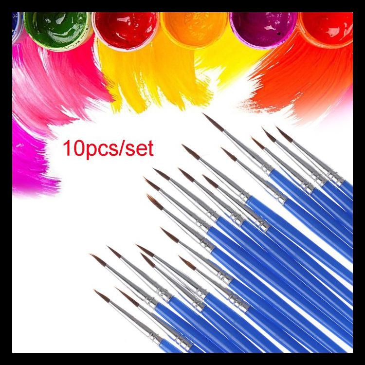 

Diskon 5/10Pcs Kuas Lukis Untuk Melukis / Menggambar