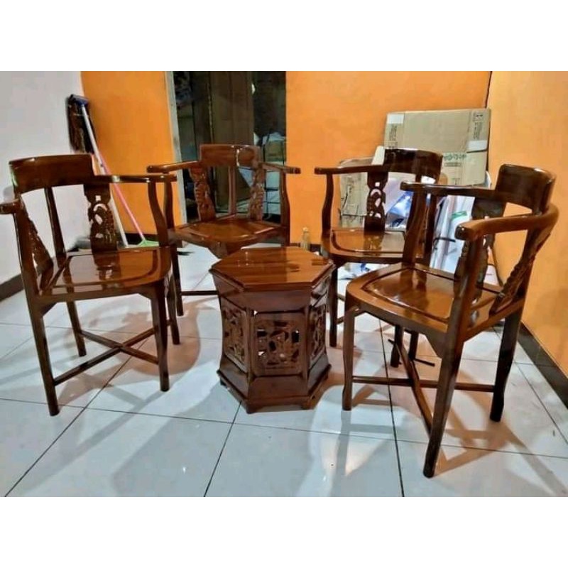 Furniture kursi tamu model anggur / kursi jati minimalis untuk ruang tamu kecil / kursi tamu minimal