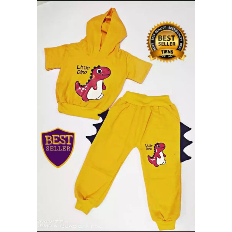 SETELAN ANAK DINO HODIE KUPLUK 1-5 THN