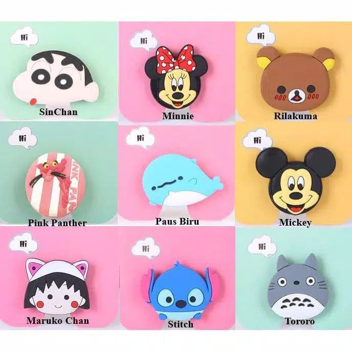 [IMPORT] - Pop Socket / Grip Phone Stand 3D Karakter Cartoon Kode VARIAN 2