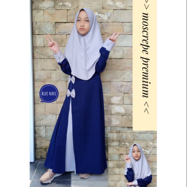 GAMIS FATIRA PUTRI / BAJU MUSLIM 9 - 13 TAHUN / SYAR''I ANAK PUTRI