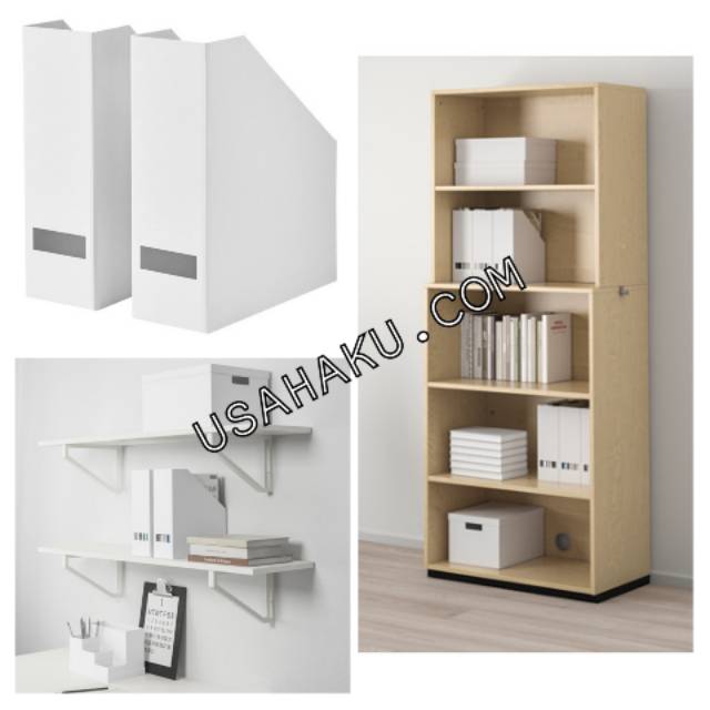 

Box File, Putih Solid, Ukuran. 10x30cm, Bahan Kertas Putih Klorin Free, Aman dan Rapih
