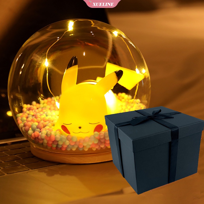 Lampu Malam led mini Desain Pokemon Pikachu Untuk Dekorasi Kamar Tidur