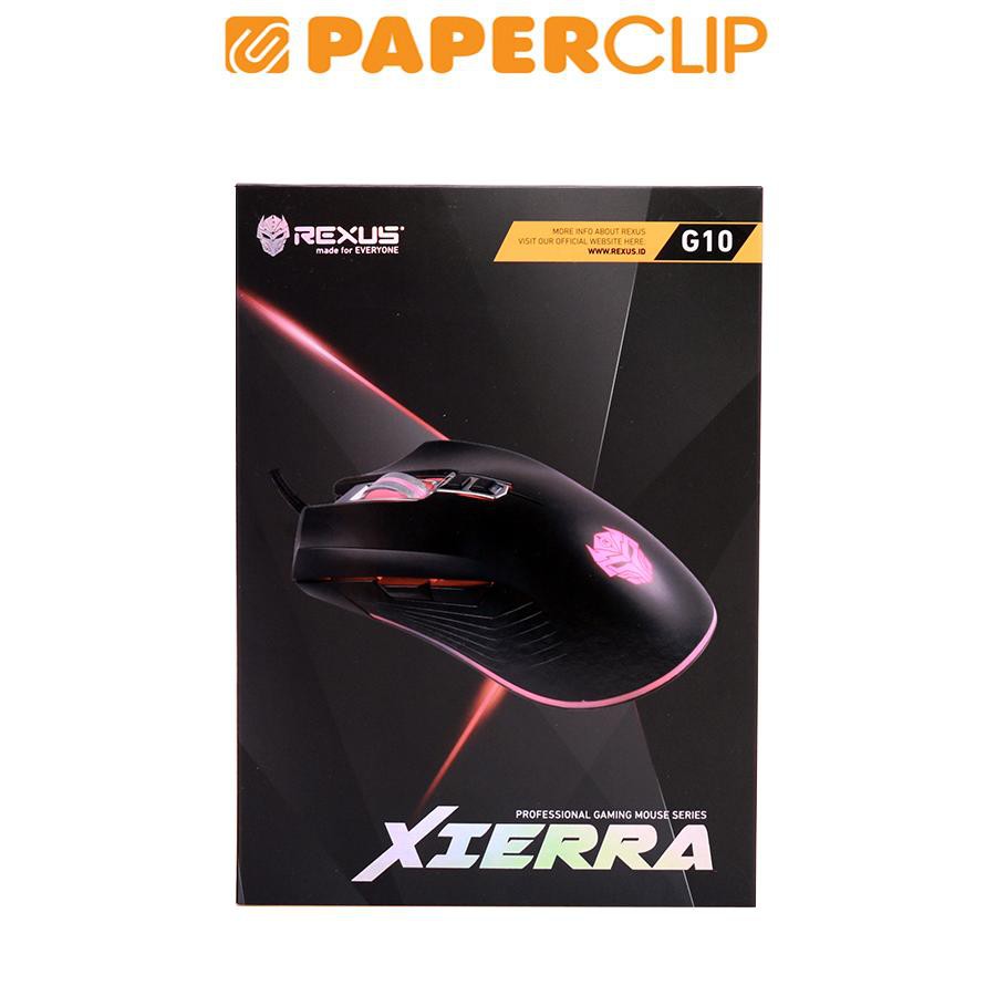 MOUSE REXUS XIERRA G10 7D BLACK GAMING