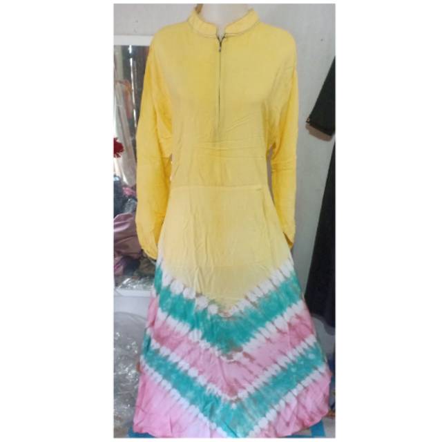 gamis twill pelangi
