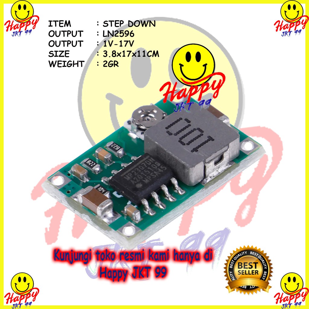 [ HAPPY JKT 99 ] GACUN STEPDOWN REGULATOR OUTPUT 1-17V ORIGINAL