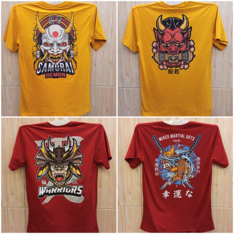 KAOS PRIA / TSHIRT JAPAN RONIN SAMURAI JEPANG / BAJU DISTRO