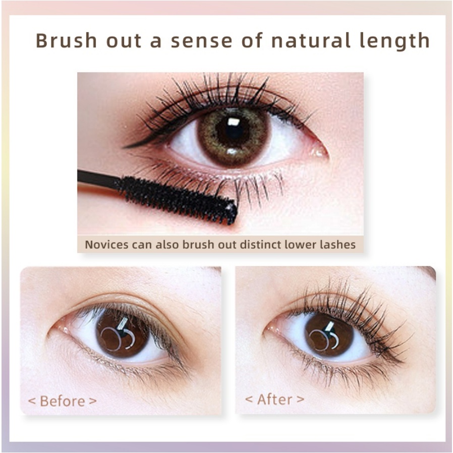 [BPOM] 100 % Original NOBB! Mascara Waterproof Long Lasting Volumizing Lengthen Eye Lash Makeup - Double Maskara N3102