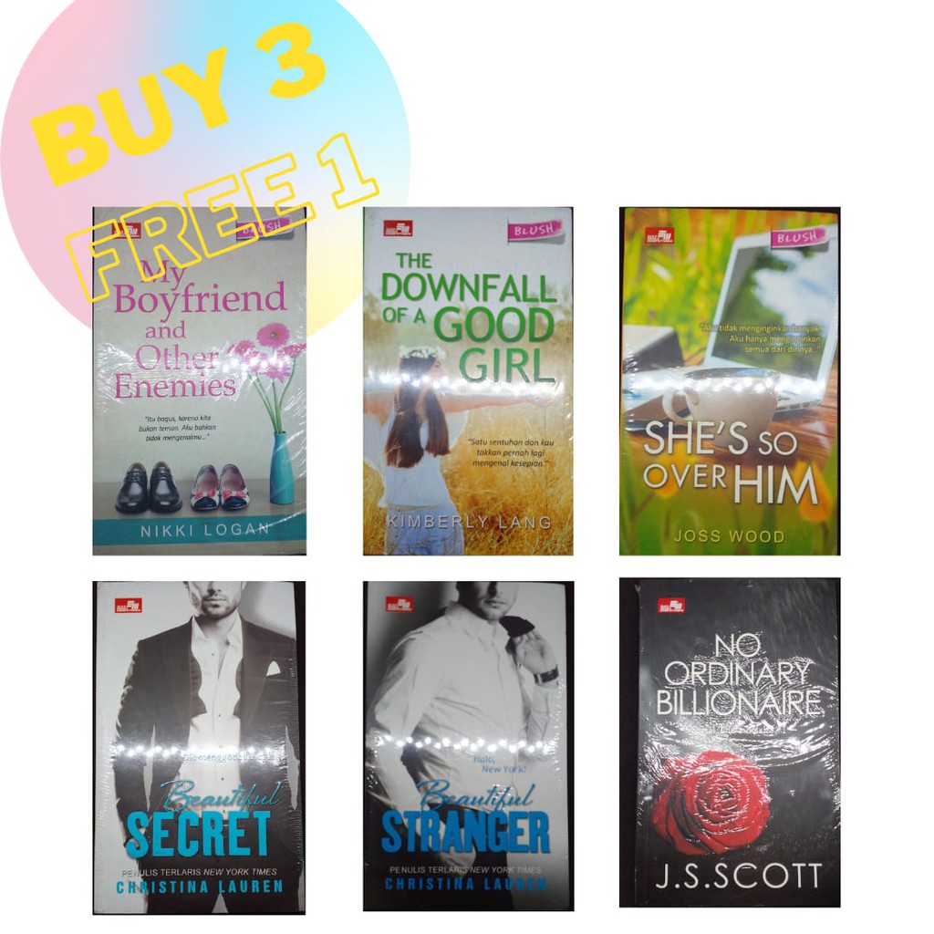 BUKU CR (ROMANCE) BUY 3 FREE 1 - BACA S&amp;K DI KETERANGAN PRODUK