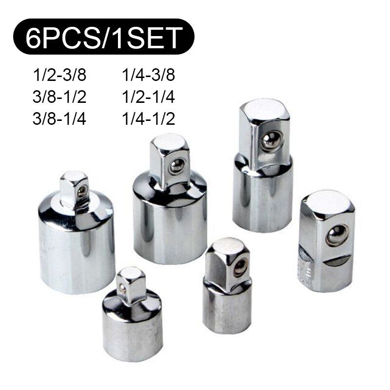 NEW ADAPTER KUNCI SOK 6 PCS ADAPTOR SHOCK SOCKET KONEKTOR SAMBUNGAN SOCK
