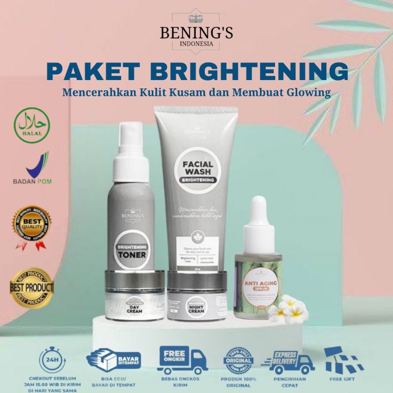 BENINGS SKINCARE DR OKY PRATAMA PAKET BRIGHTENING DENGAN SERUM | BENING SKINCARE | BENING CLINIC | BENINGS CLINIC-3
