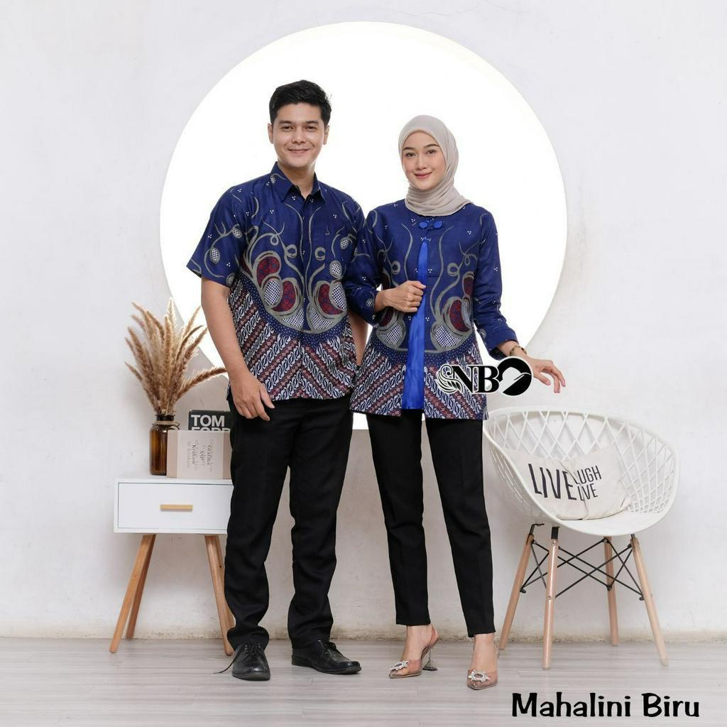 Baju Batik Couple Blouse Batik Wanita Modern Bolero Set Pakaian Couple Baju batik Pria Atasan Batik