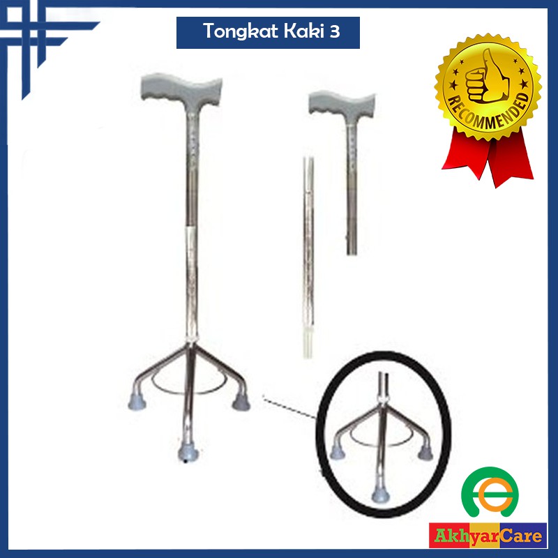 Tongkat Jalan Orang Tua Kaki 3 Sella