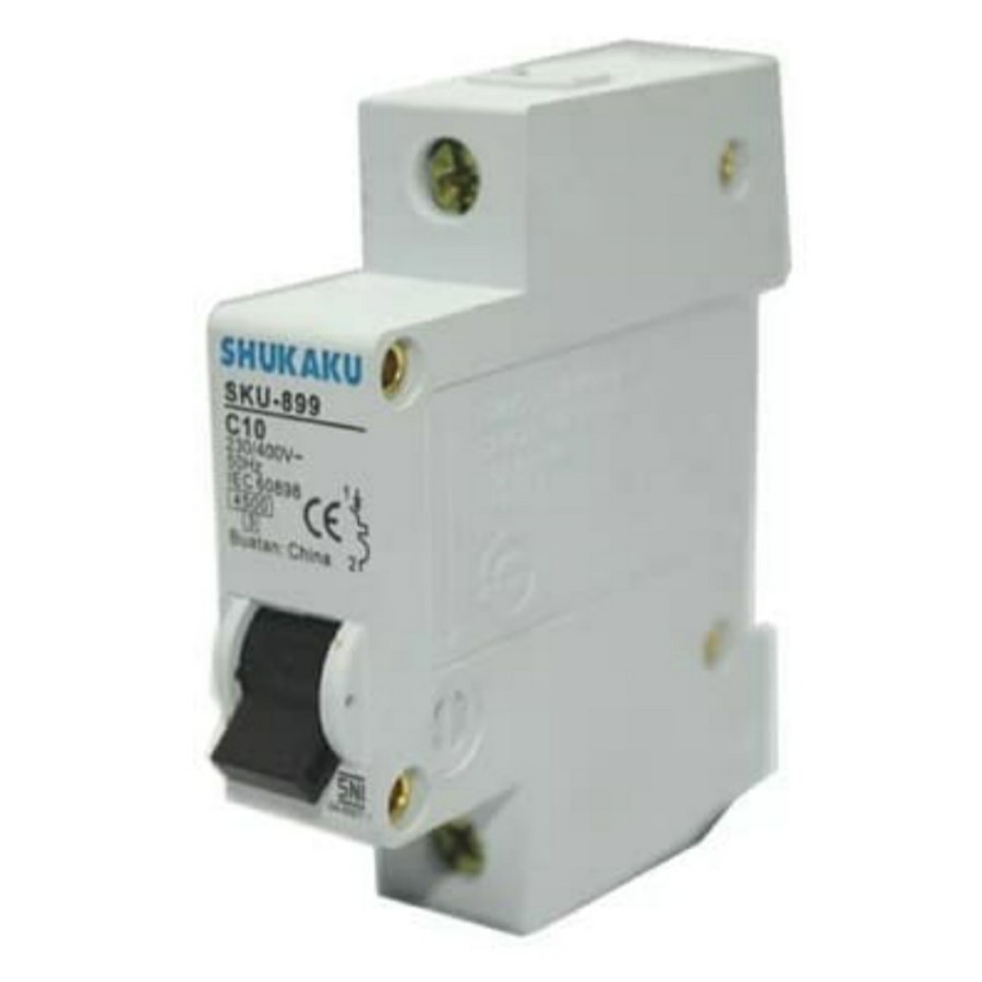 MCB SHUKAKU BIRU 6 Ampere 1300 W SNI I Stut Pemutus Arus Listrik C6 6A Bagus Murah