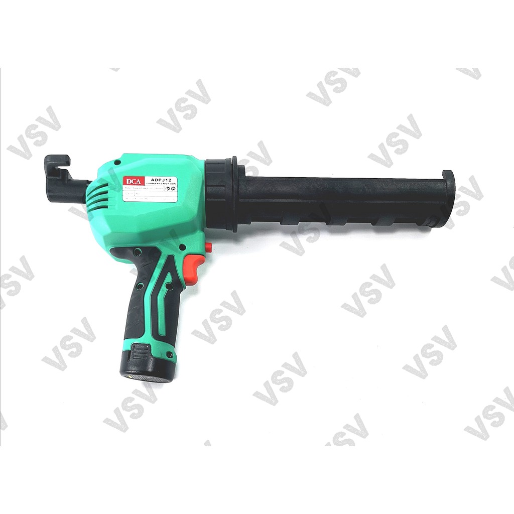 DCA Cordless Caulk Gun ADPJ12 Tembakan silikon Battery DCA