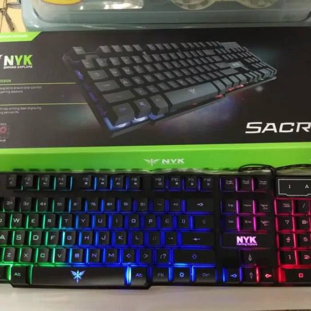 Nyk K-02 Sacred Keyboard Gaming BackLight Hitam