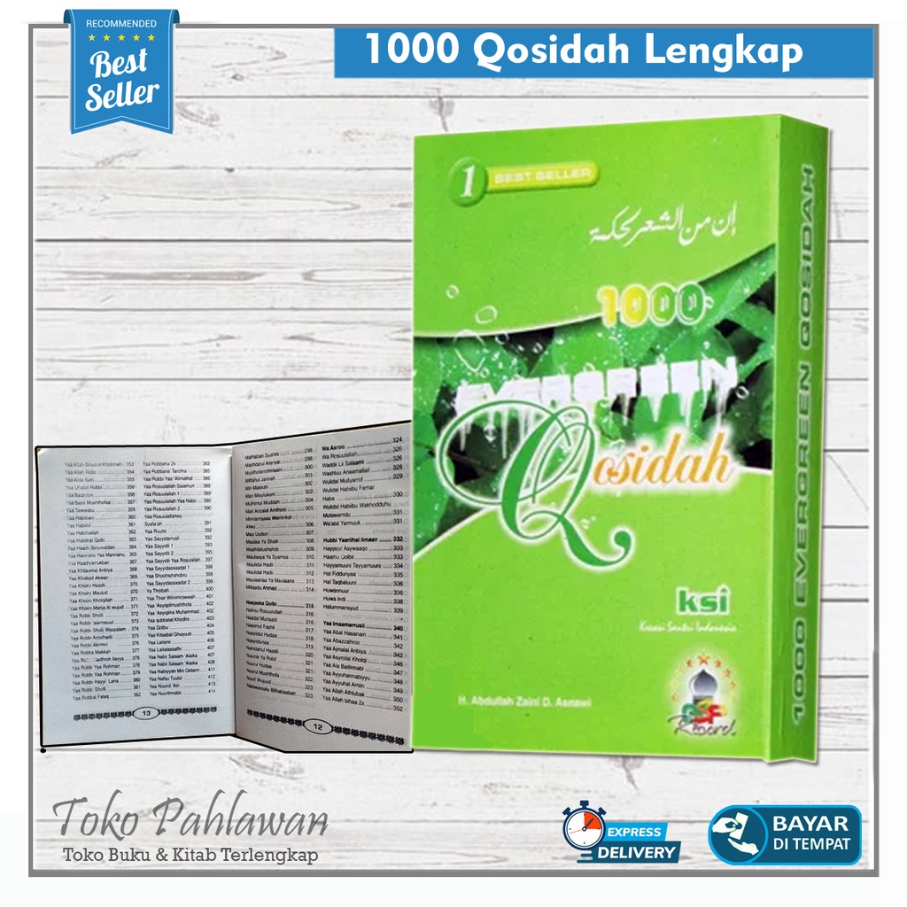 Buku 1000 Sholawat Populer Evergreen / qosidah / sholawat / habib syech / nisa sabyan / gus azmi / k