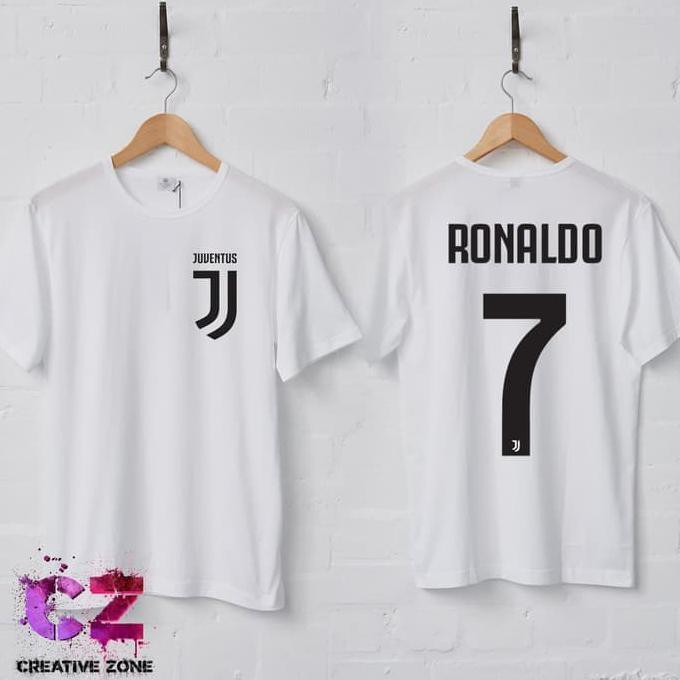 CUSTOM KAOS/TSHIRT BOLA CRISTIANO RONALDO CR7 JUVENTUS OFFICIAL