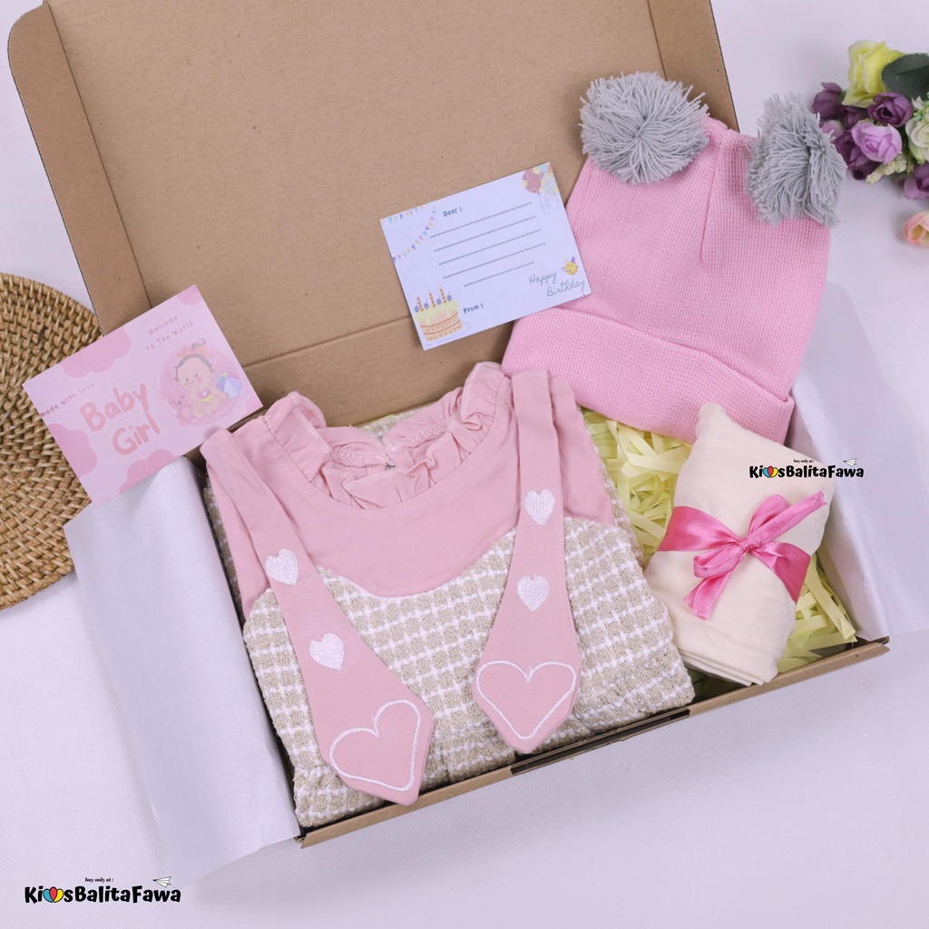 [POP] Hampers Premium uk Bayi - 2 Tahun / Hadiah Kado Lahiran Ulang Tahun Bayi Perempuan Bulan New Born Gift Dress Babycinnamon