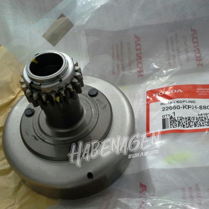gear comp primary drive lonceng rumah kampas ganda kopling karisma supra x 125 lama karbu ori AHM