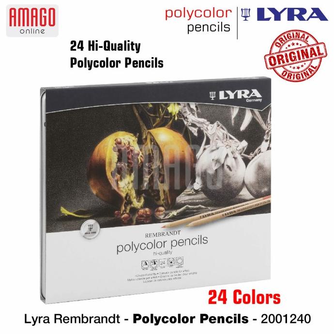 

(BISA COD) LYRA - REMBRANDT POLYCOLOR PENCILS - 24 PCS - ASSORTED COLORS - 200124 KOMPLIT Kode 1062