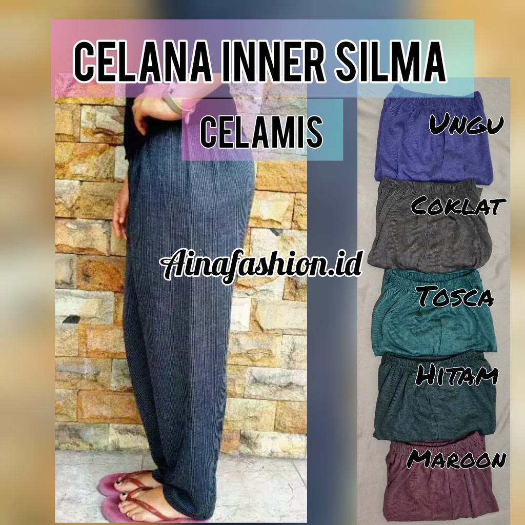 CELANA SILMA SALUR PANJANG MURAH (ADA SAKU) - Legging Celamis Teresa Inner Pants Aladin