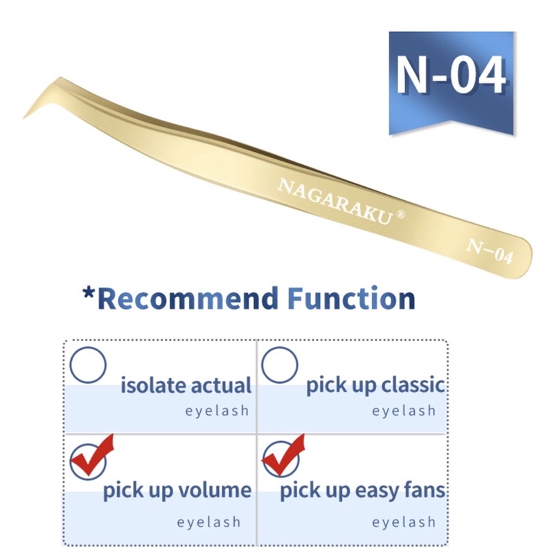 Nagaraku N-04 ORIGINAL Pinset Volume Eyelash