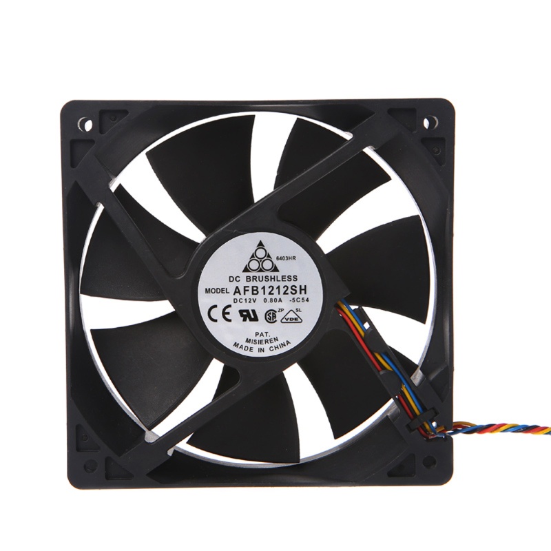 btsg 120x120x25mm Brushless DC12V 0.80A 7-Blade Cooling Fan 12025 For Delta AFB1212SH