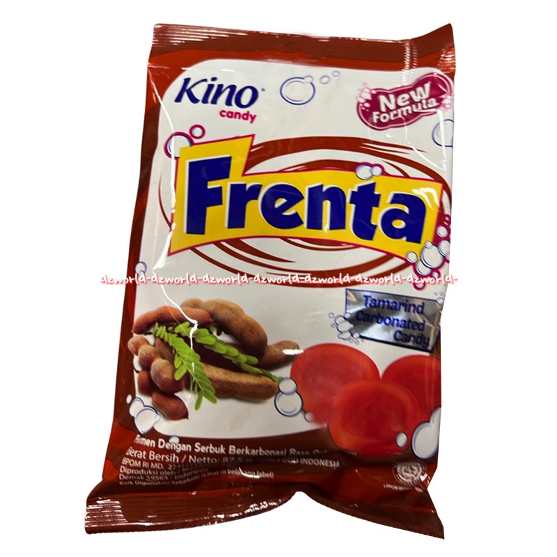 Kino Candy Frenta Tamarind  87gr Carbonated Candy Permen Asam Jawa Dengan Serbuk Berkarbonasi Fren Ta Kino Cendi Candy Tamarin 87gram