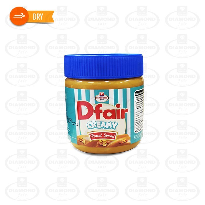 DIAMONDfair PEANUT BUTTER CREAMY 340G - BUTTER CREAMY