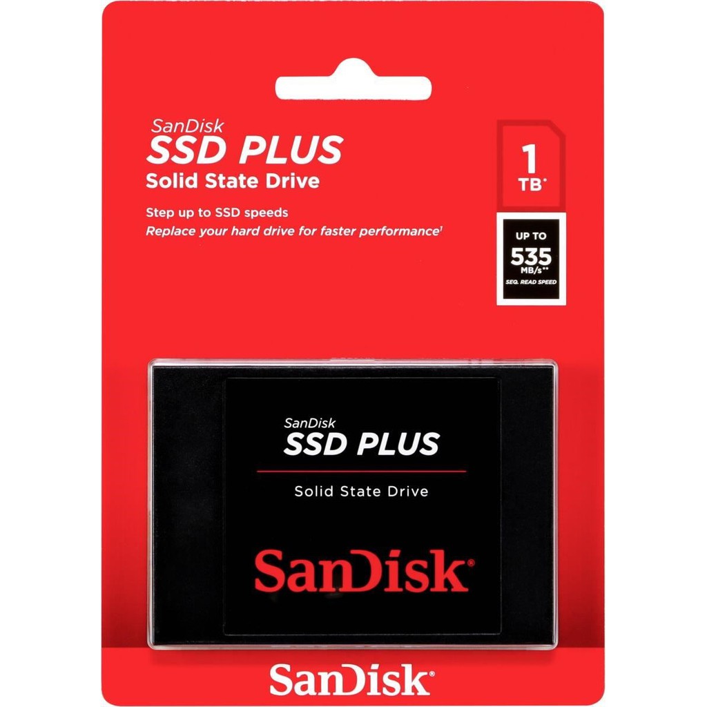 SanDisk SSD Plus 1TB SATA - SDSSDA-1T00 - Black