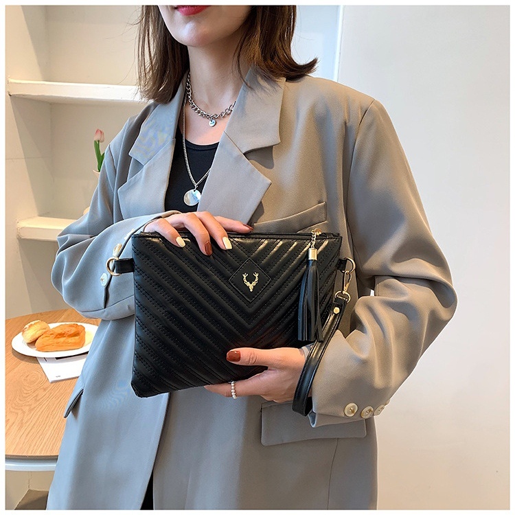 TAS TANGAN WANITA CLUTCH HANDBAG KULIT PESTA HITAM IMPORT CHARLEA TA608B5 FASHION KOREA KEKINIAN BRANDED PREMIUM BATAM MURAH SIMPLE REMAJA KEKINIAN