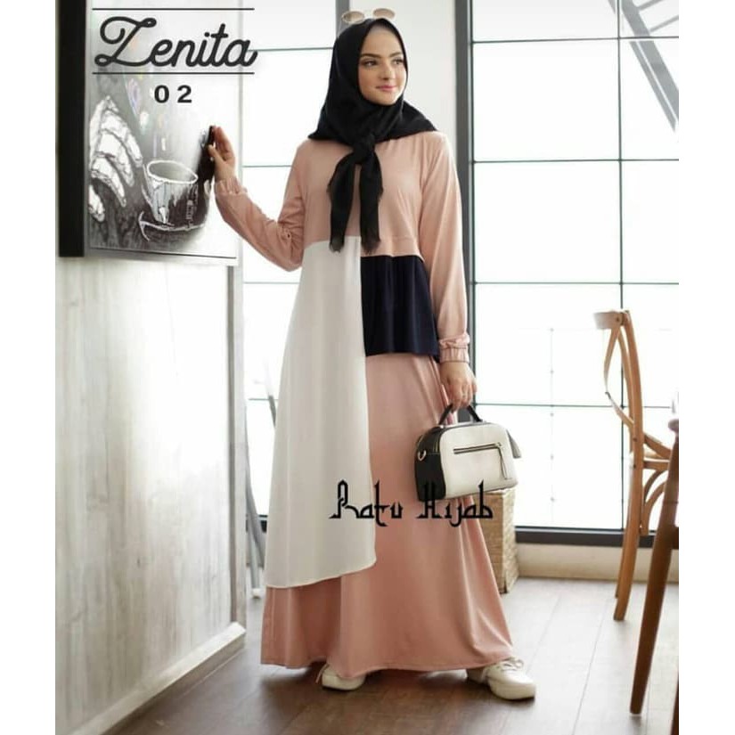 GAMIS AULIA WOLFIS TOYOBO RUFFLE REMPEL 2 WARNA SERUT KANCING SYARI BAJU MUSLIM BUSANA I.324118.1060