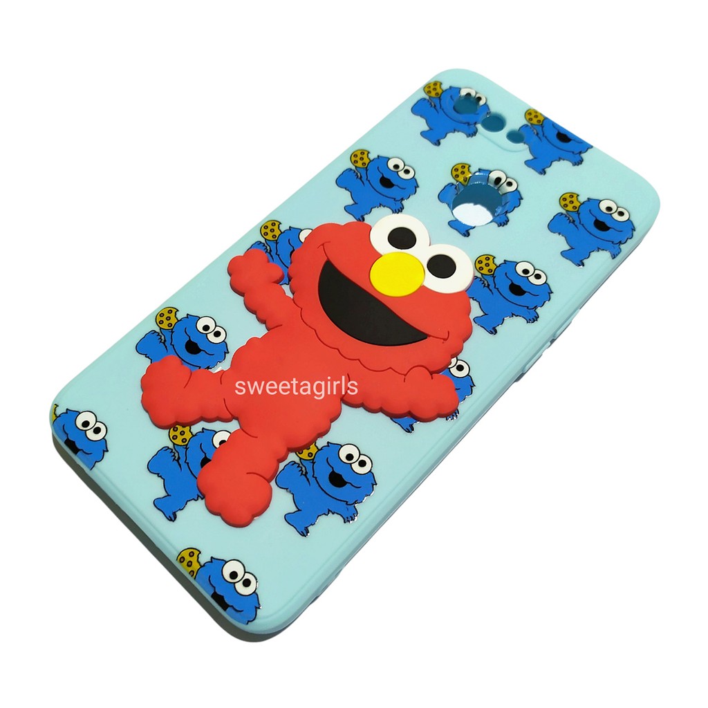 Casing Silikon Lucu Boneka Timbul 3D untuk Oppo A5s-A12-A7-F9-A11K ( Sama Ukuran ) sweetacase.id / Baby Silikon Case Candy Macaron Boneka Timbul motif pretty melody/Elmo/mickey mouse/bobba girl/doraemon/gucci / Aesthetic Casing silikon lembut