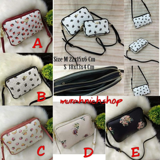 Murahnich Tas wanita slingbag/ selempang coach 2ruang motif (1kg muat 2pcs)