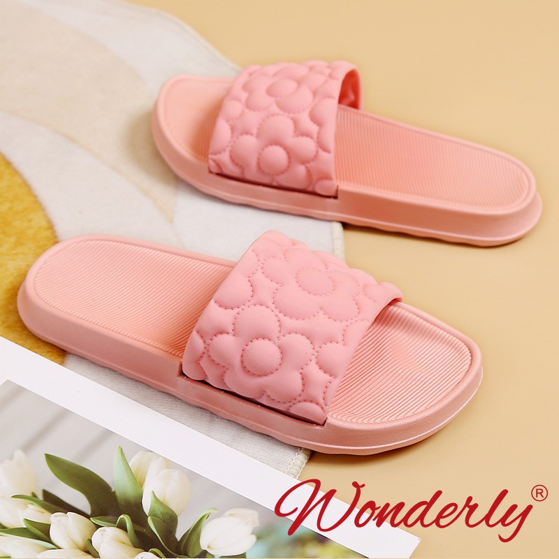 Sendal Selop Karet Wanita Wonderly Sandal Slop Cewek | V202-A38