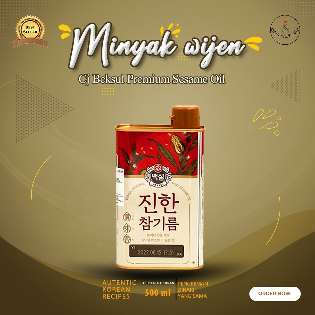 

Cj Beksul Minyak Wijen Premium Sesame Oil 500Ml Korea Produk