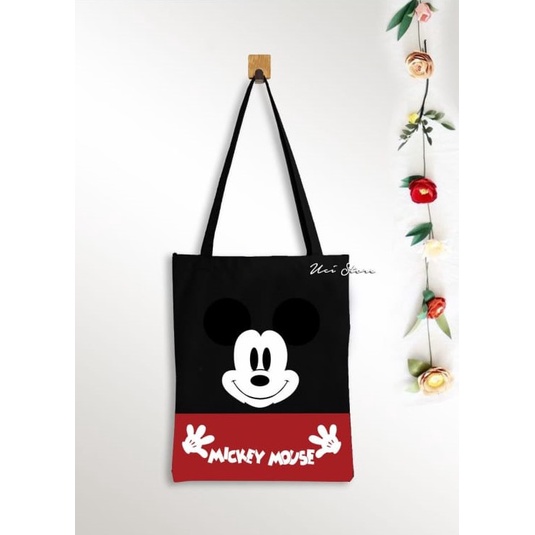 ( PAKAI RESLETING) Tote bag wanita mickey mouse [ UCI &amp; DSD]