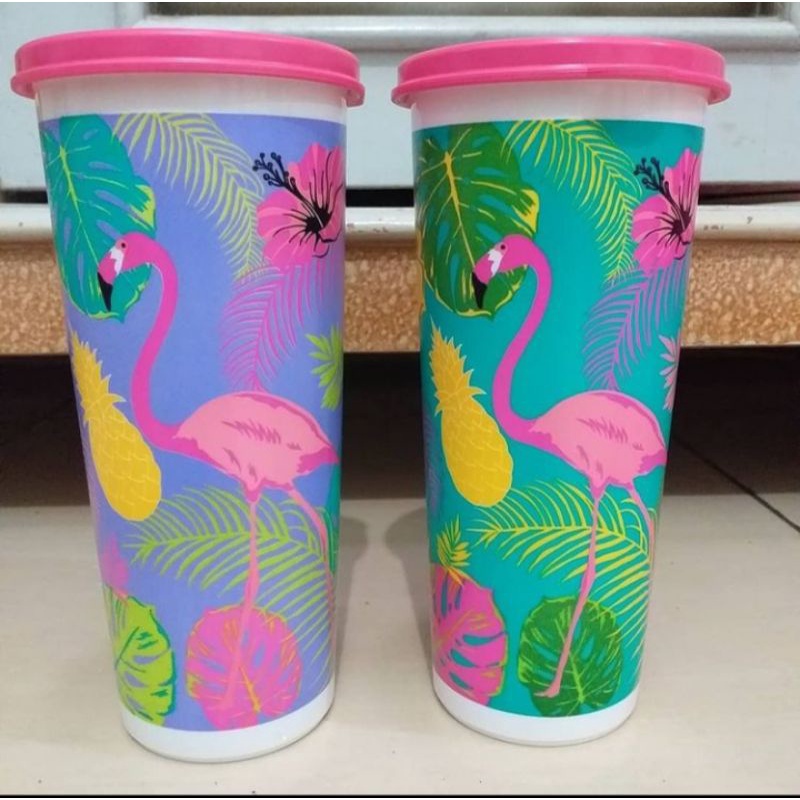 Tupperware flamingo tumbler 470ml ecer 1pcs