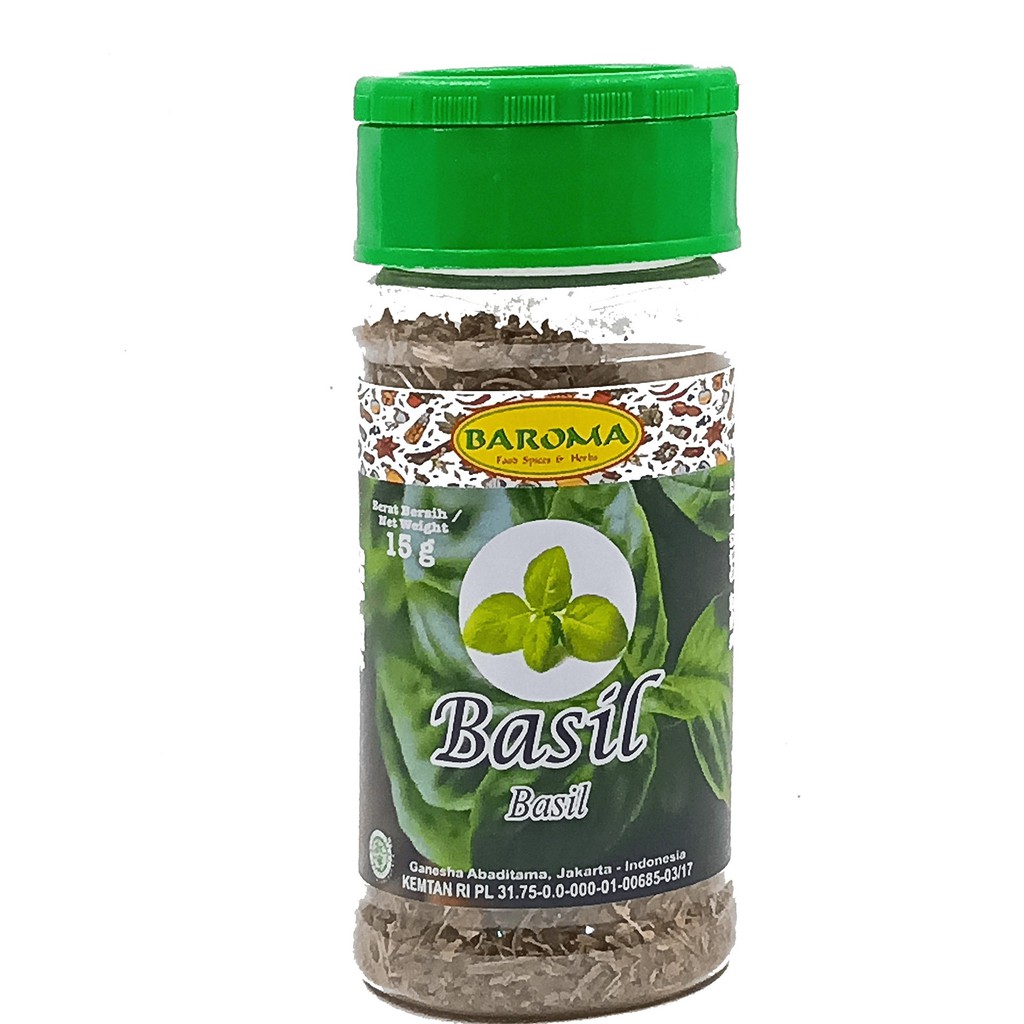 

Basil 15g - Baroma Bumbu Rempah