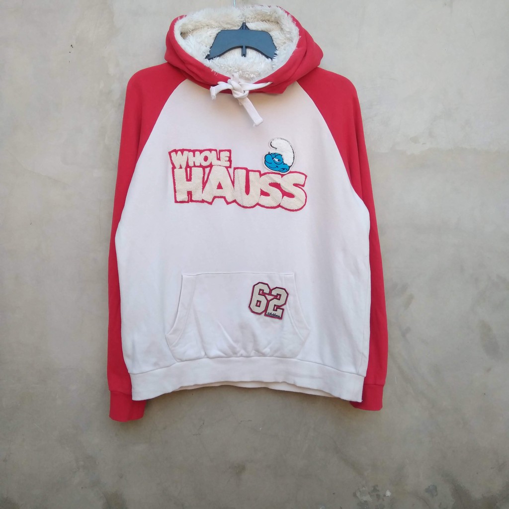 Jaket Hoodie Pria WHOLE HAUSS Two Tone Second Original 101% not Uniqlo