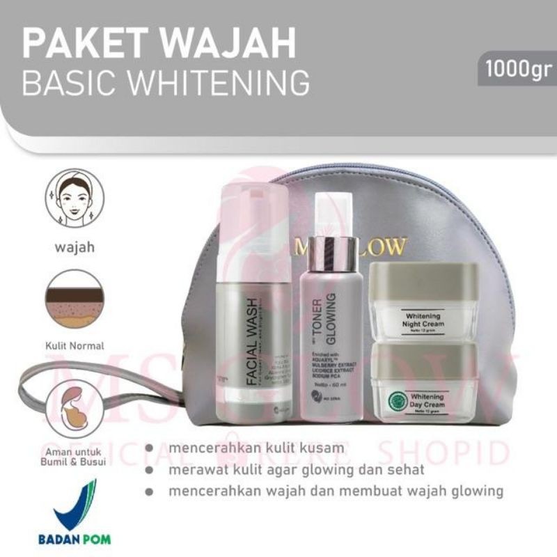 ms glow whitening paket luminouse original